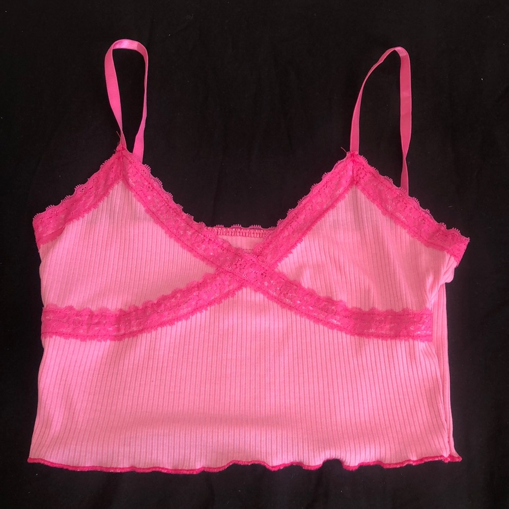 Y2K lace crop top